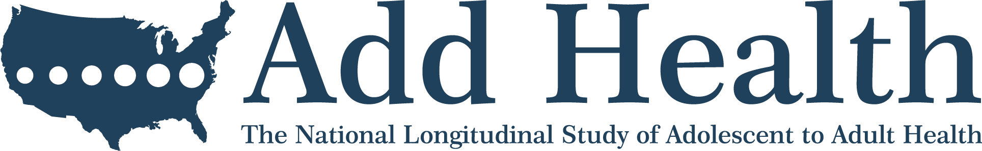 Add Health logo: The National Longitudinal Study of Adolescent to Adult Health.