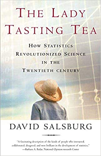 Cover of David Salsburg's book The Lady Tasting Tea: How Statistics Revolutionized Science in the Twentieth Century.