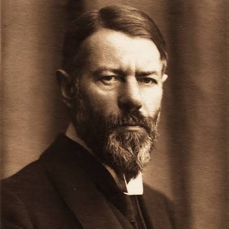 Sepia portrait photograph of Max Weber.